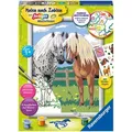 Ravensburger Malen nach Zahlen-Set "Glückliche Pferde" - ab 7 Jahren