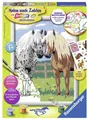 Ravensburger Malen nach Zahlen CreArt, Malen nach Zahlen Kinder - Glückliche Pferde