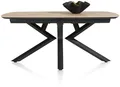 XOOON Ausziehtisch Masura 180 - 240 x 110 cm Eiche natur Schwarz Esszimmer Tisch