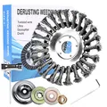 Vegena Unkrautbürste Freischneider, Wildkrautbürste für Motorsense mit 25,4mm Bohrung Profi Trimmer Unkraut Drahtbürste für Freischneider Unkrauttrimmer Bürste zur Effektiven Unkrautentfernung