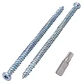 20 Stück Verzinkte 7,5 x 152 mm Betonschrauben, Senkkopf, Mauerwerk Schrauben...
