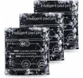 Sportyfits® Kalt-Warm-Kompresse Kühlpad Gelkissen schwarz für Kühlbox Kühlschrank Kühltasche, 3er Set 3-tlg., 3x 15cm x 15cm, Mikrowelle geeignet / Wiederverwendbar