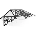 Palram Vordach Lily 88x319cm Schwarz (69204804)