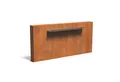 Adezz Gartenbrunnen Adezz Freistehende Teichwand aus Corten-Stahl Rost inkl. Wasserfall