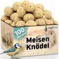 samore 100 Stück Meisenknödel ohne Netz vogelfood Vogelfutter Wildvogelfutter Ganzjahresfutter Fettfutter