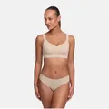 cfab (creamy fabrics) Bügelloser BH Seamless Compact Push-Up BH-Beige-L (1-tlg) beige|braun L