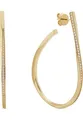 JETTE Damen-Ohrhänger 925er Silber, recycelt Zirkonia One Size, Gelbgold 32029960
