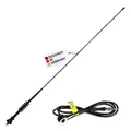 alca® Autoantenne Dachantenne universal 80cm extra lang Radio AM/FM Fiberglas flexibel - Neigung einstellbar 180°