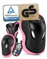 99FLIPS Knieschoner Kinder mit GS [6er Set] GRIND - S/M Pink - Schoner Inliner Kinder - Knieschützer Kinder Protektoren mit Knie- und Ellenbogenschützer - Schützer Protektoren Inliner Kinder