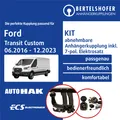 Für FORD Transit Custom Typ V362 06.2016-12.2023 AHK abn +7pol spez. E-Satz TOP