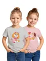 Paw Patrol T-Shirt für Mädchen Oberteil Kinder Shirt kurzärmlig Rosa/Grau (2er Pack) (DE/NL/SE/PL, Numerisch, 98, 104, Regular)