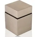 SOTECH Glasbodenträger CUBE 40 x 40 mm Edelstahloptik