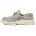 Art Unisex. 1190111K1003_ESP Lederschuhe 1901 Birmingham blau (45), Wohnung, 3 bis 5 cm, Schnürsenkel, Lässig
