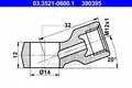 ATE Ringstutzen, Rohrleitung 03.3521-0600.1 - M12x1 - Bohrung-Ø 14 mm - 32 mm