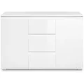 SIDEBOARD 2 Türen 3 Schubladen Weiß L120 cm - Pretoria