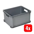 Curver 156011 Aufbewahrungsbox Kiste Unibox Classic L stapelbar Box 4 STÜCK