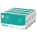 Wepa Satino Wepa liquify Kleinrollen 3-lagig weiß Großpaktet 64 Rollen 64 Rollen/Paket x 250 Blatt, hochweiß, wasserlöslich 070560