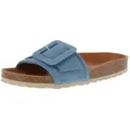 VERBENAS Verbenas 3304020268 Reiko Velour - Damen Pantolette - Iris Sandale blau 40 EU