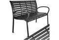 tectake Gartenbank Sitzbank Pino 3-Sitzer 126x62x81,5cm, 3-Sitzer