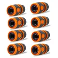Dingzing 8 Stück Schlauchkupplung, 1/2" Schlauchverbinder, Plastik Schnell Schlauchverbinder für Die Schlauchleitung, Garden Tools Schläuche Schlauchanschluss