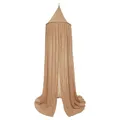 Jollein Baldachin Vintage Biscuit - Höhe 245 cm - Betthimmel Babybett Kinderzimmer - Biskuit, Hellbraun