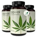 Elpixol® Hanföl Kapseln - Cannabisöl Kapseln hochdosiert mit Omega 3-6-9 (60 Stück) - 100% Hanfsamenöl Nativ und Kaltgepresst - 500mg veganes Cannabis Öl pro Kapsel - Laborgeprüft & Natürlich