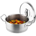 Kochtopf Induktion 20 cm Deckel Edelstahl SILBERTHAL Topf klein 2,5l Fleischtopf