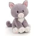 Nici Kuscheltier Katze sitzend grau 20 cm Plüschkatze - Grau