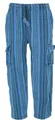 Guru-Shop Relaxhose Wohlfühlhose, Goa Hose, Loose fit Hose - blau Hippie, Ethno Style, alternative Bekleidung