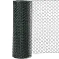 Sechseckgeflecht PVC grün 10 m Länge, 500 mm Höhe, 25 mm Maschenweite