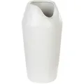 Beliani Dekovase, Weiß, Stein, Mode, 33 cm, Dekoration, Vasen, Keramikvasen