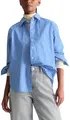 Marc OߴPolo Denim Damen Hemdbluse gestreift Regular Fit, Blau (Medium Blue Multi 06), L