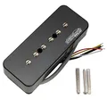 Wilkinson M-Serie Gestapelt Keramik P90 Soapbar Single Coil Sized Humbucker Tonabnehmer Hals Pickup für SG/LP E-Gitarre, Schwarz