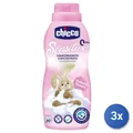3x Chicco Weichspüler 750 Ml Bimbo 0+ Konzentriert Delikat Weiß