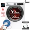 HOOVER HD 495AMBS1-S Waschtrockner 9kg waschen / 5 kg trocknen hOn App 2ML