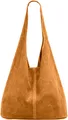 Caspar große Damen Wildleder Tasche Hobo Bag Shopper - CLASSIC LINE - Modell No.767 - Italy