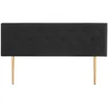 Idimex Kopfteil, Schwarz, Textil, Mode, 160x92x7 cm, Schlafzimmer, Betten, Bett-Kopfteile