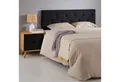 IDIMEX Kopfteil LULINE, Bettkopfteil 160cm, Headboard mit Knöpfen, Wandkissen, Kopfende schwar