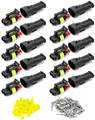 ® 10 Stücke KFZ Stecker Wasserdicht, Steckverbinder 2 Polig, Kabel Steckverbi...