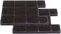 AllSpares Aktivkohlefilter (x2) für Dunstabzugshauben geeignet für Amica KF 17147, Domatix KCC 703 und Teka FW-K 225 (228x202x14mm)