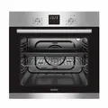 Einbau Backofen Elektro Herd Timer autark Grill Umlut Pizza Ofen 60 L Edelstahl