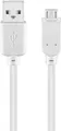 USB 2.0 Hi-Speed-Kabel, weiß 1,8m
