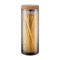 blomus Vorratsglas -KEEPY- mit Korkdeckel 3,5 Liter Φ12cm - Luftdichte Vorratsdose für Nudeln, Mehl, Reis, Kaffee | Farbe Smoked Grey (XL)
