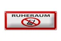 Femer GmbH Metallschild Hinweis 27x10 cm Ruheraum Handy verboten, (1 St), gewölbte Oberfläche, abgerundete Ecken, umgeschlagene Kanten