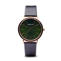 BERING Damen Uhr Quarz Movement - Classic Collection mit Kalbsleder und Saphirglas 13436-469 Armbandsuhren - 3 ATM
