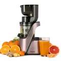 4Swiss Entsafter Slow Juicer Gemüse Obst Saftpresse Elektrisch Machine Kaltentsafter Saftmaschine für Äpfel Trauben Smoothie Langlebig 400W Leicht zu Reinigen mit 2 Einfüllöffnungen – BM105 Roségold