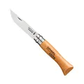 Opinel Carbon Messer Erwachsene Blister 2540069 N° 06, Natur