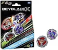 Hasbro Beyblade X Beat Tyranno 4-70Q & Knife Shinobi 4-80HN Dual Pack, Set