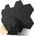 Hexagon Akustikplatten Selbstklebend 12 Stück Hohe Dichte Schallabsorber für ...