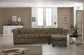 Home affaire Chesterfield-Sofa Rysum L-Form, Chesterfield-Optik mit Ottomanen-Abschluß
